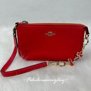 Coach Nolita 19 Shoulder Bag Leather/Gold/Carnation CBQ88 + Extended Chain NWT